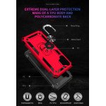 Wholesale Tech Armor Ring Stand Grip Case with Metal Plate for Samsung Galaxy A32 5G (Red)